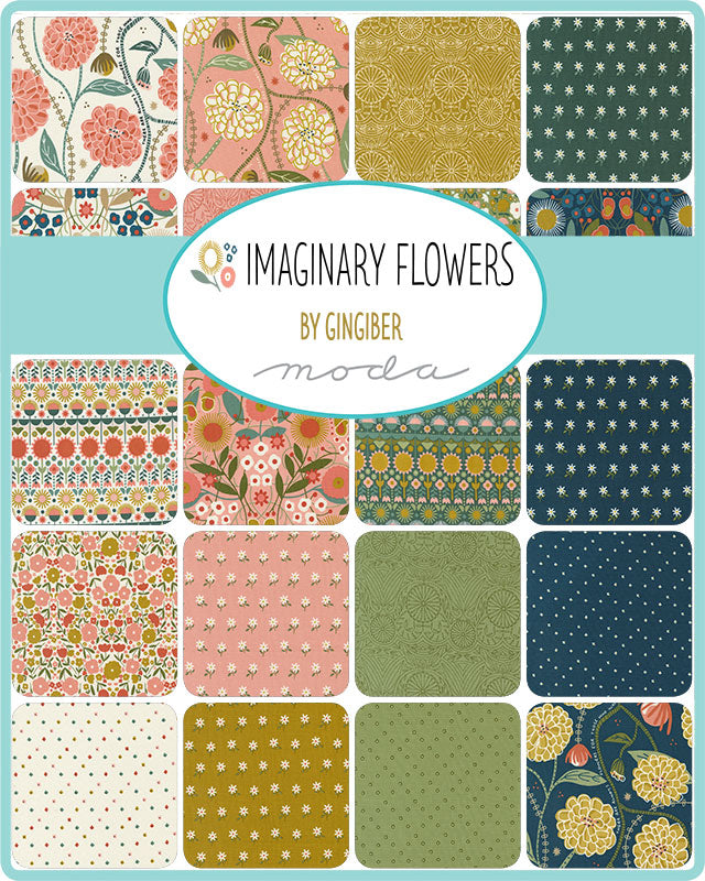 Imaginary Flowers by Gingiber charm pack