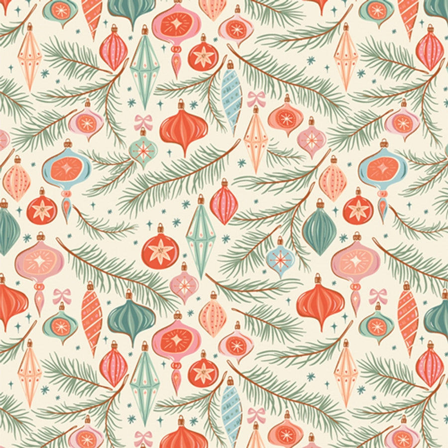 Jingle all the way Christmas in the cabin Art Gallery Fabric