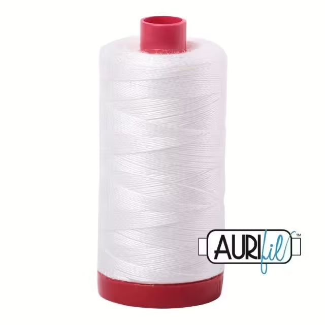 Aurifil 12wt Natural White 2021