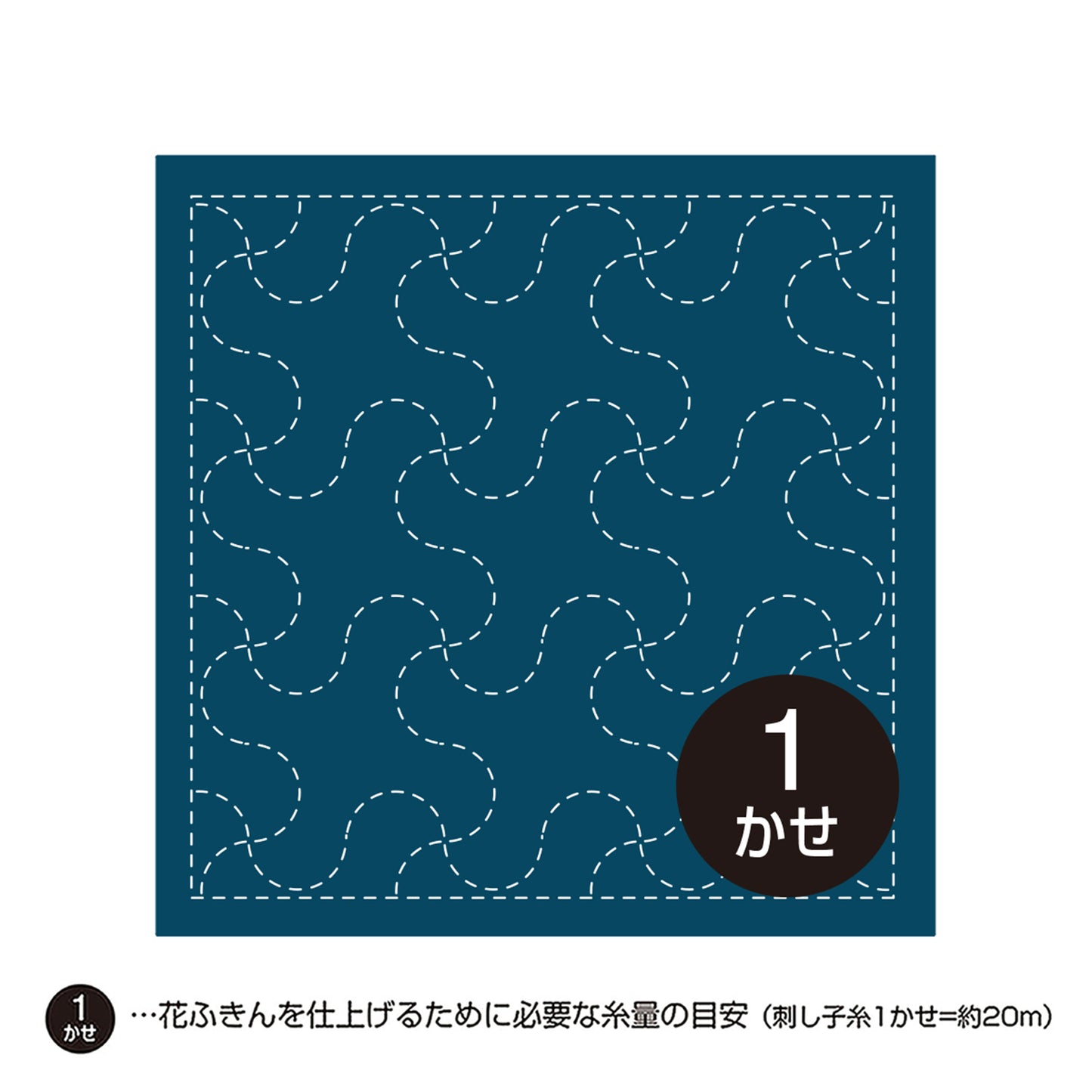 Sashiko samplerNo 93 (Blå)
