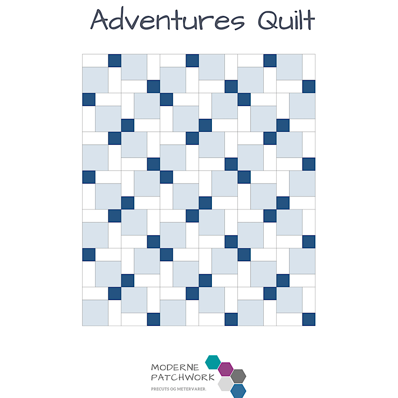 Mønster Adventure Quilt (pdf-mønster)