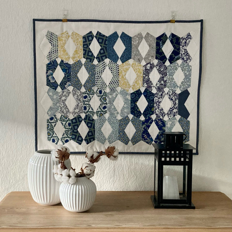 Glass Beads - mini quilt