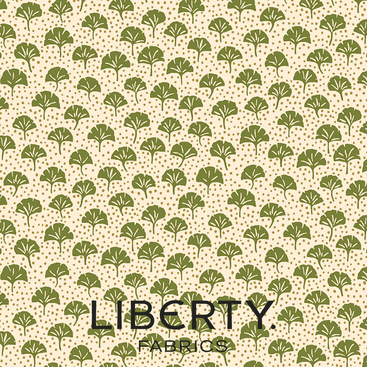 Arthur's Garden Ginkgo Spot Liberty Fabric