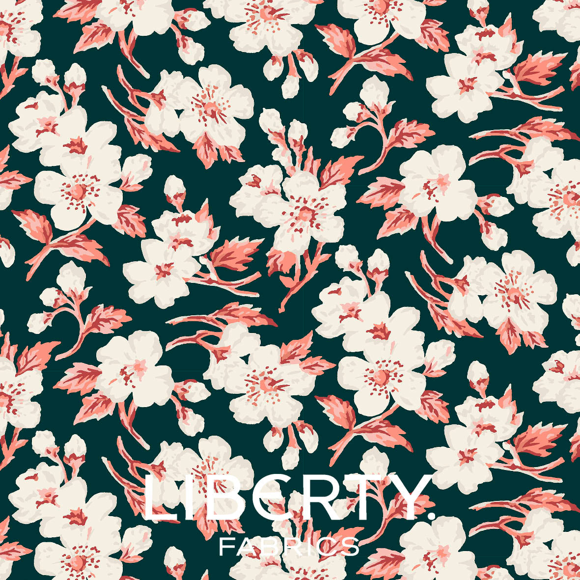 Arthur's Garden Painted Blossoms Liberty Fabric