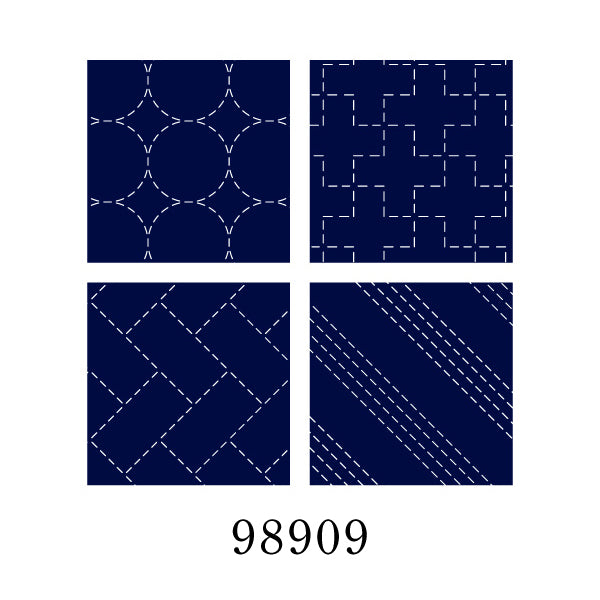 Sashiko Hidamari Coaster No 3 4 stk (Flere farver)