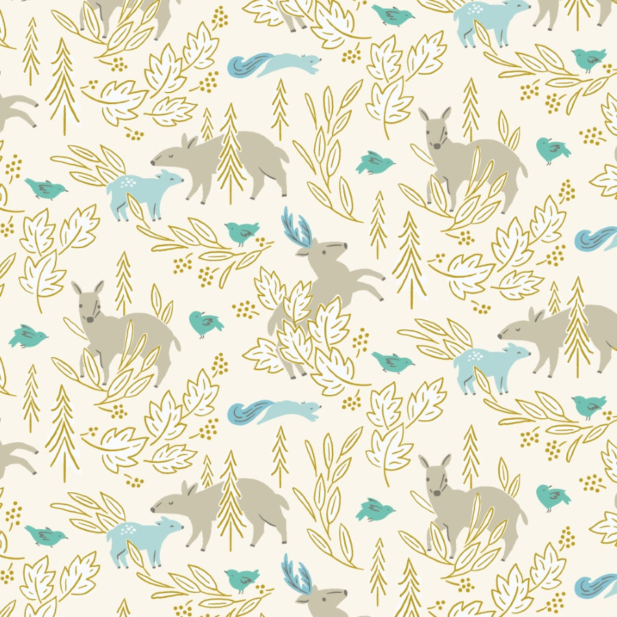 Trail Friends Natural Gideon Creek Cloud9 Fabrics