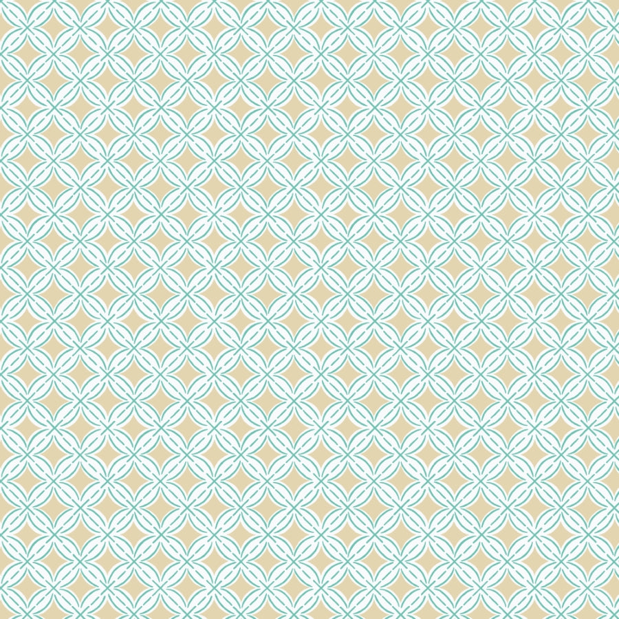 Waterfall Turquoise/Sand Gideon Creek Cloud9 Fabrics