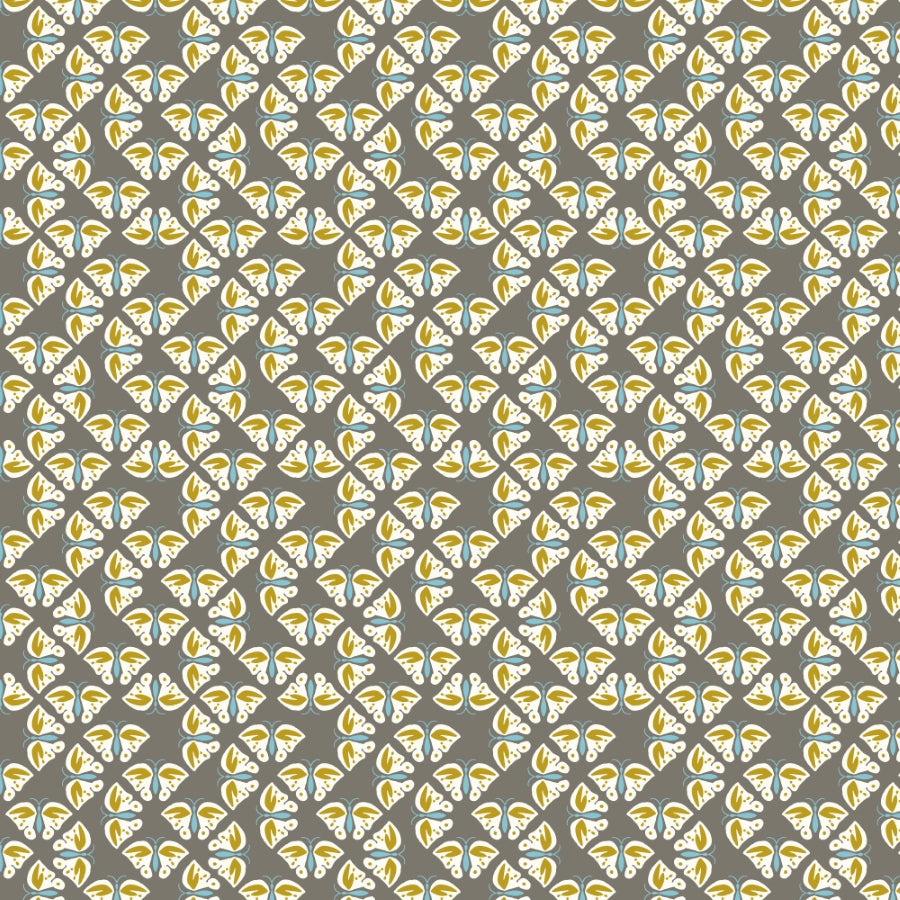 Winged formations Gray Gideon Creek Cloud9 Fabrics