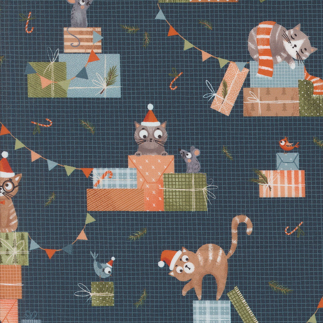 Purrfect Christmas af Elena Amo charm pack