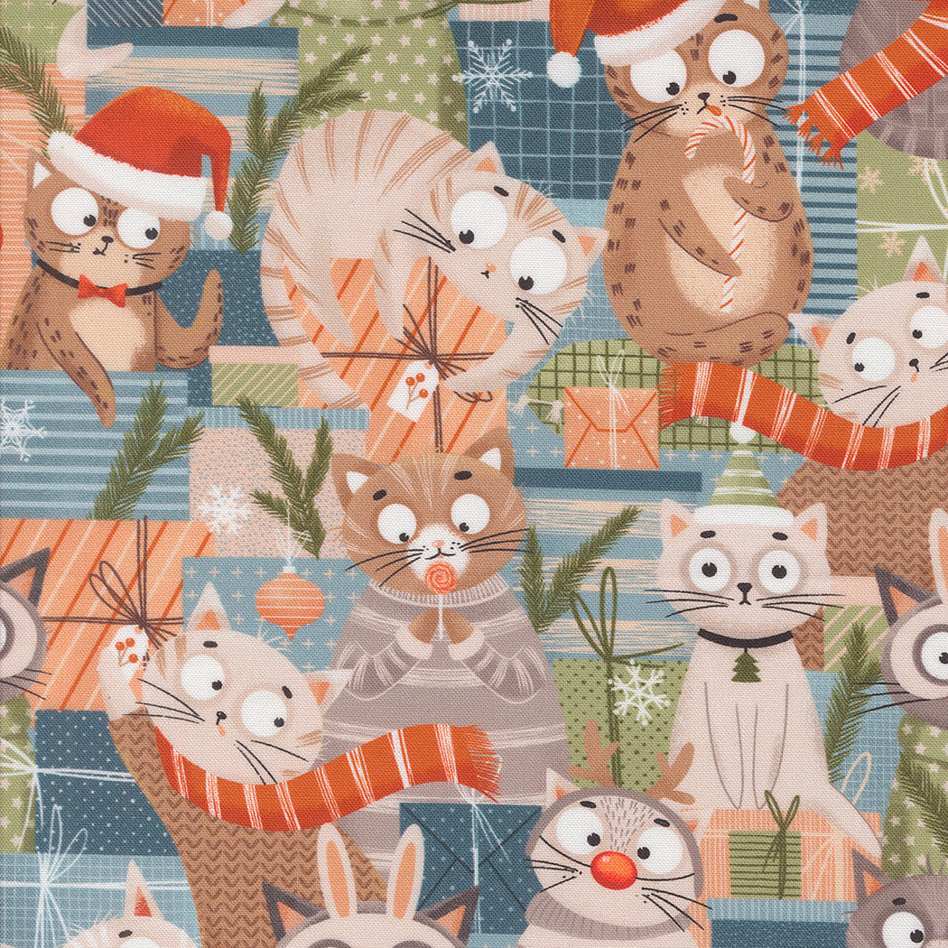 Purrfect Christmas af Elena Amo charm pack