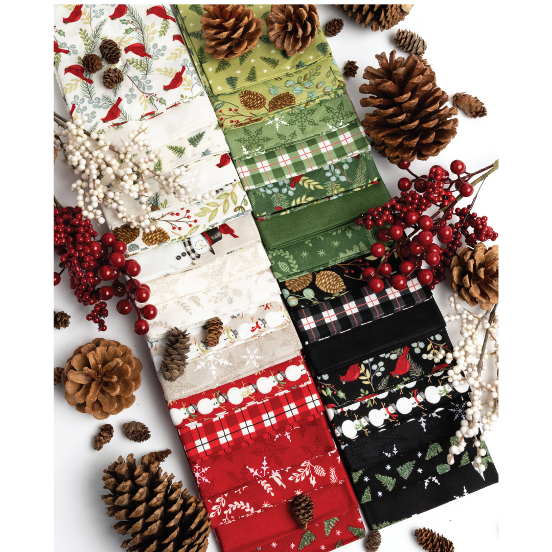 Winter Friends by Deb Strain Fat quarter bundt Rød (7 stk)