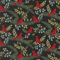 Winter Friends by Deb Strain Black Charcoal Red