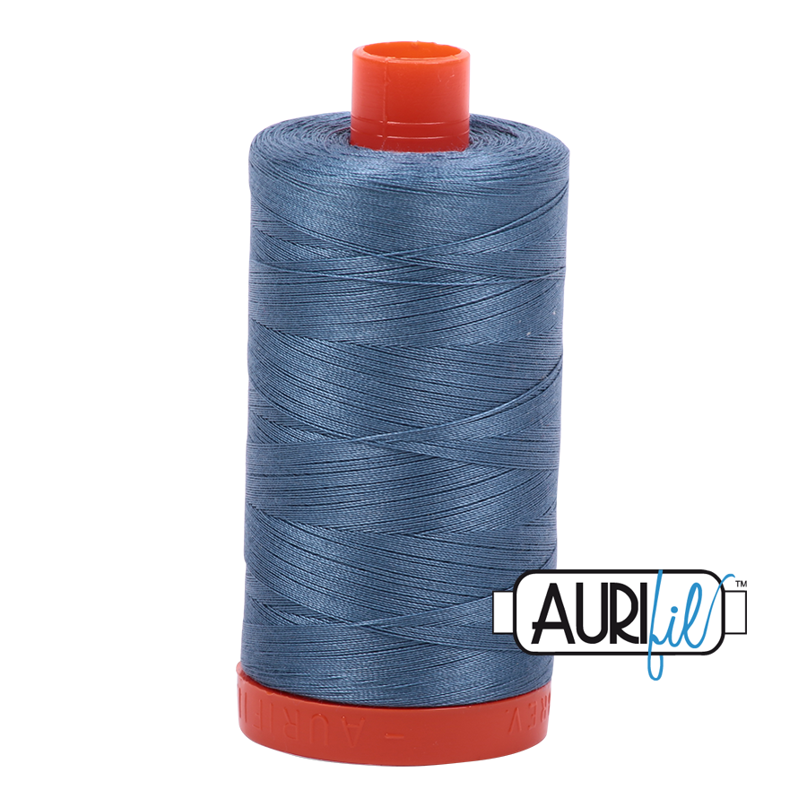 (Aurifil bomuldstråd 50wt Blue Grey 1126