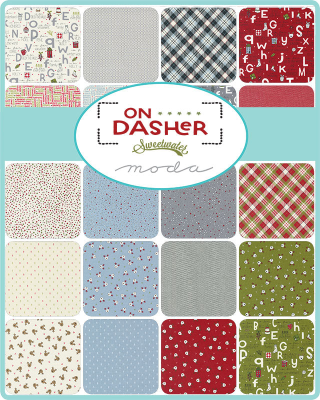 "On Dasher" by Sweetwater charm pack