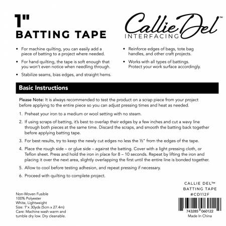 Callie Del Batting tape 1 inch