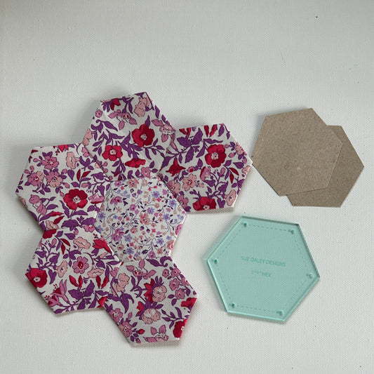 Hexagon akrylskabelon 1,5 “