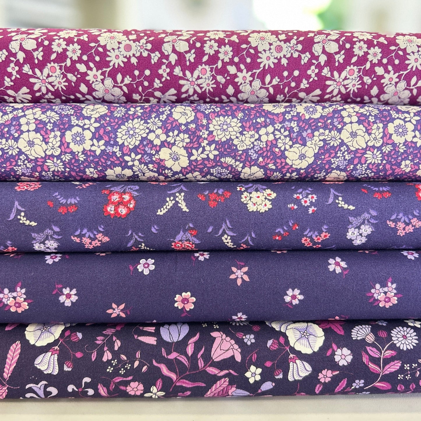 Wildflower Field Botanical Jewel Liberty fat quarter