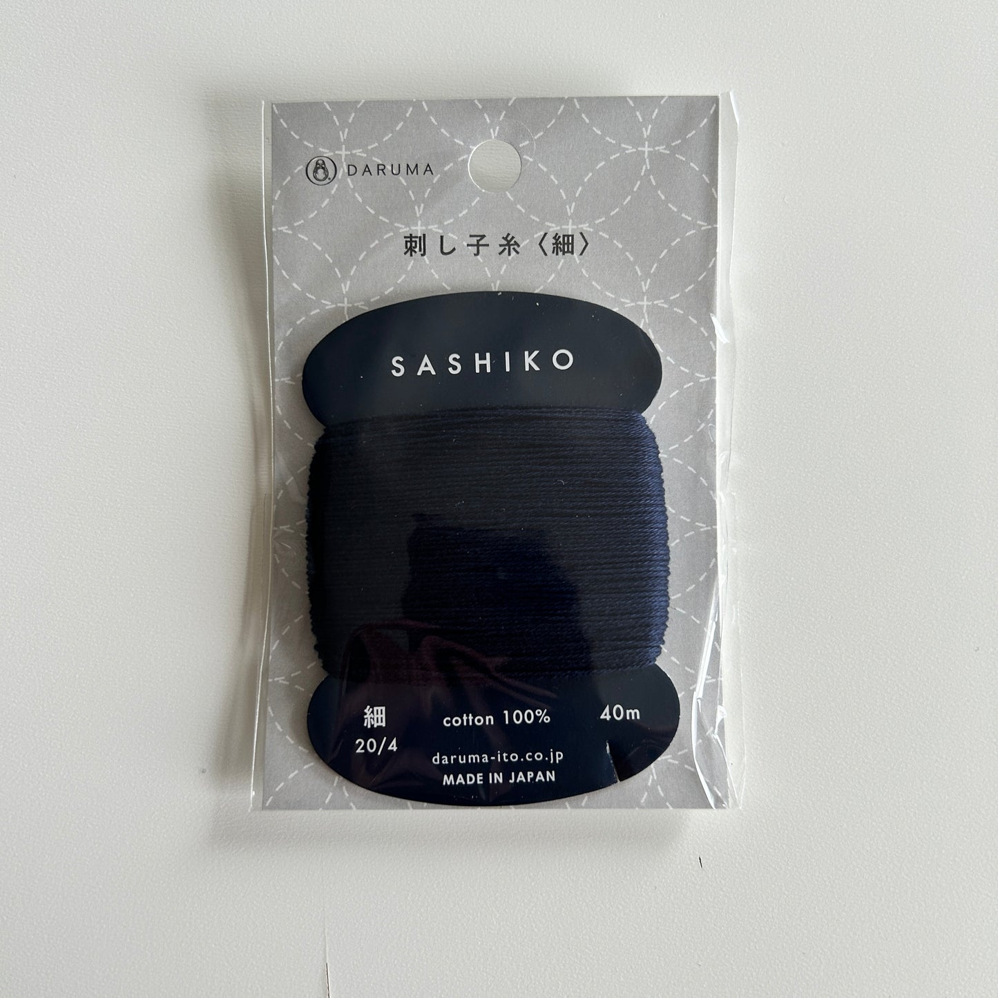 Daruma Sashiko tråd 216 Navy (40m)