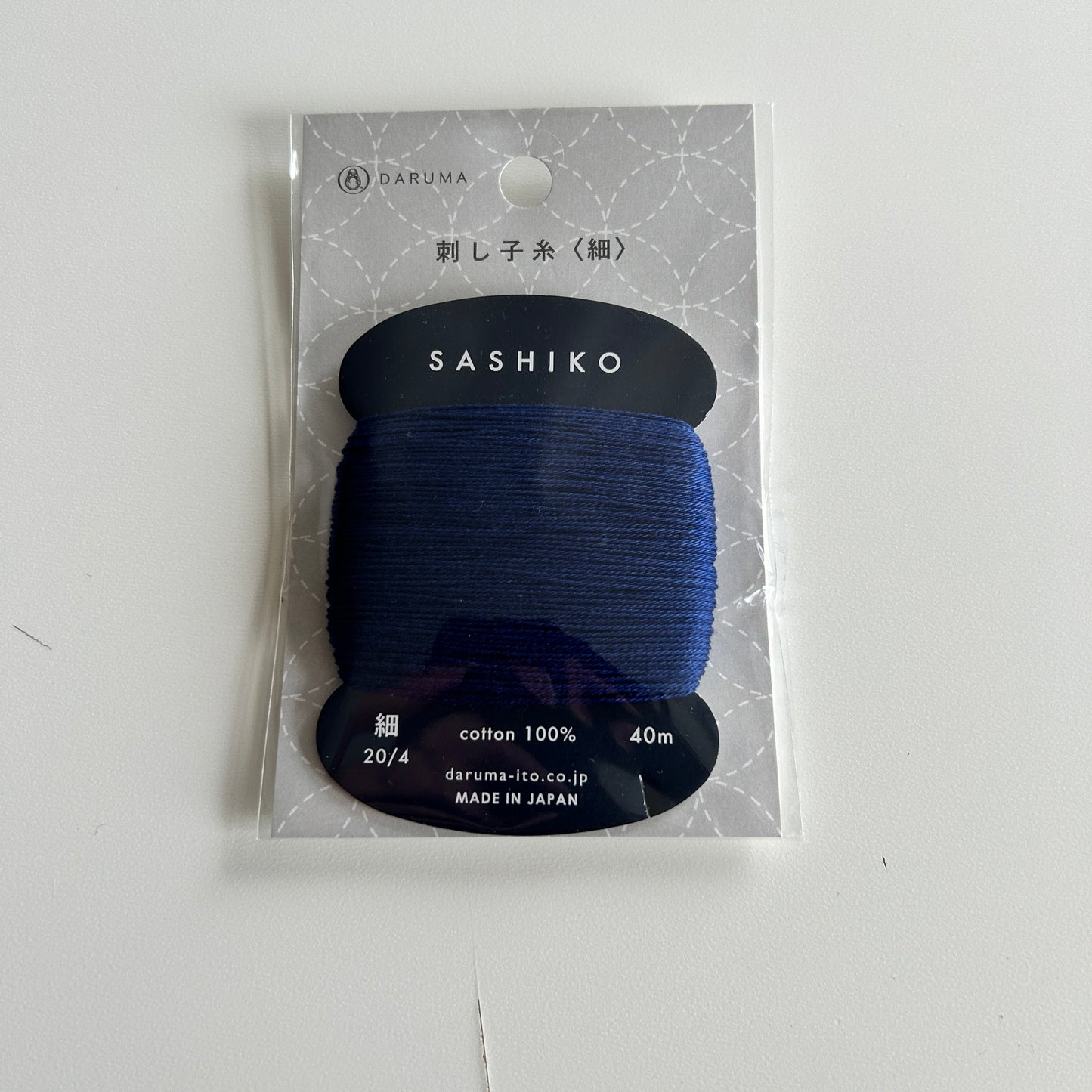 Daruma Sashiko tråd 215 Indigo (40m)