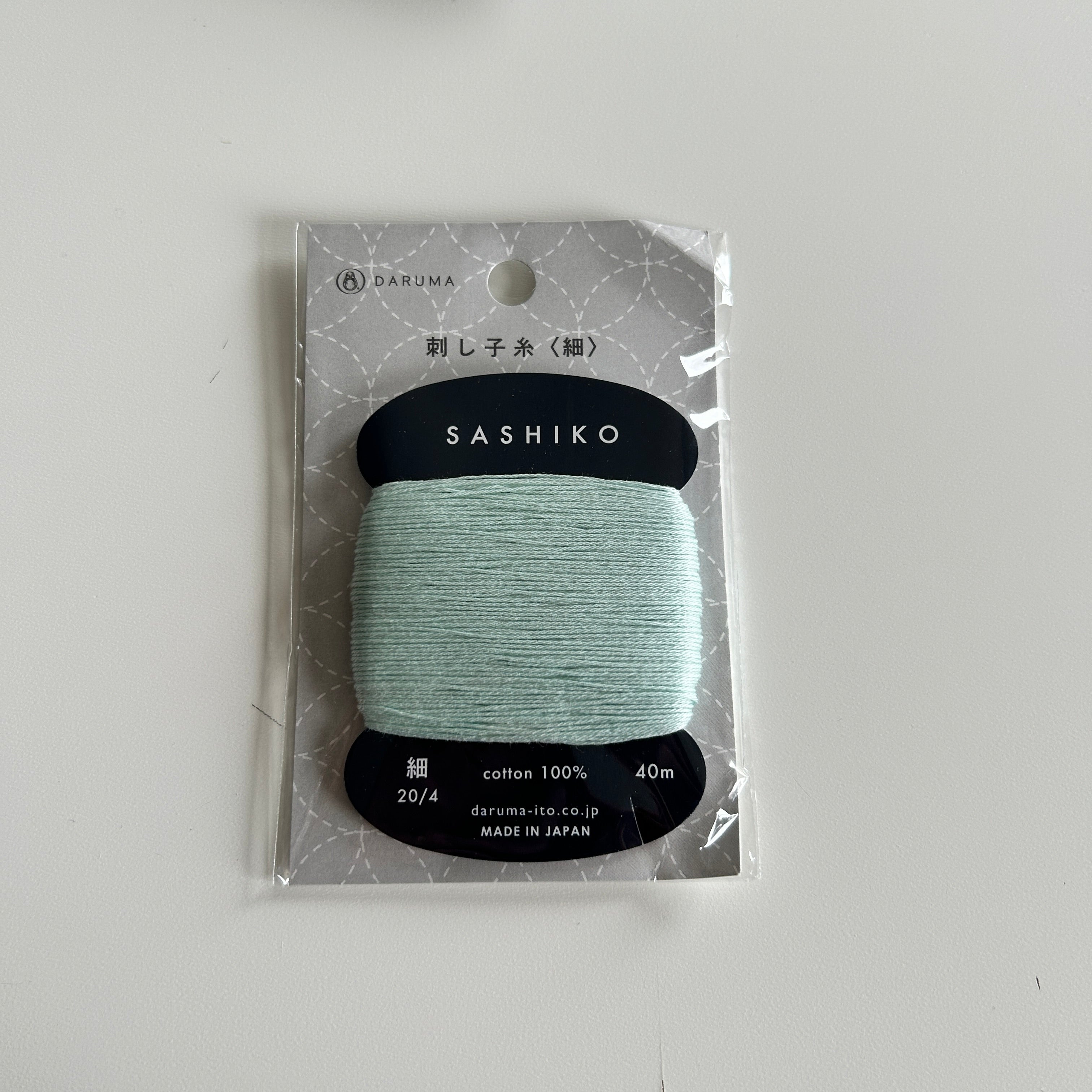 Daruma Sashiko tråd  206 Mint (40m)