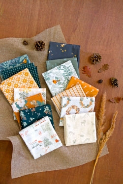 Pretty Paper Teal Juniper Art Gallery Fabric fat quarter