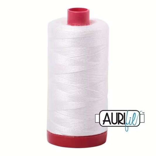 Aurifil 12wt Natural White 2021