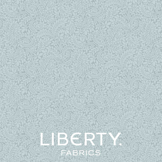 York Fern fra Liberty Fabric Misty Blue fat quarter