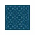 Sashiko sampler Shippo tsunagi blå