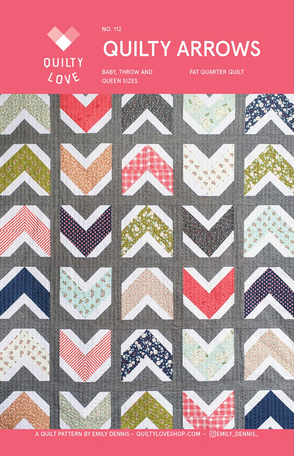 Quilty Arrows af Quilty Love (trykt mønster)