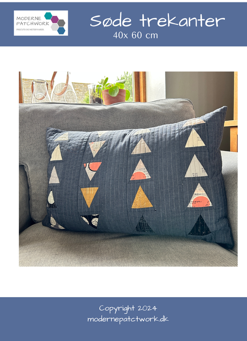 "Søde trekanter" pude (pdf-mønster)