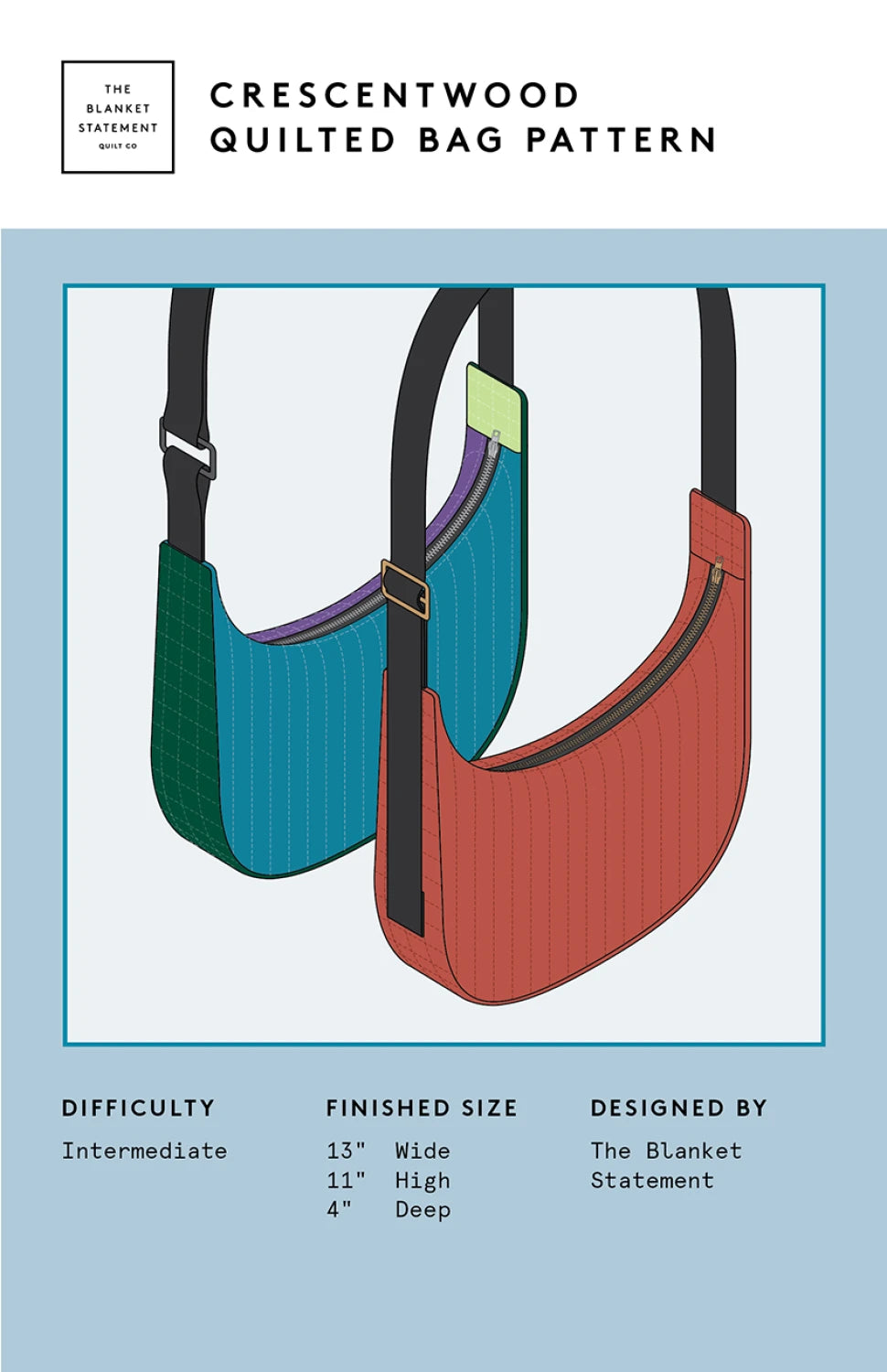 Crescentwood Quilted Bag fra The Blanket Statement