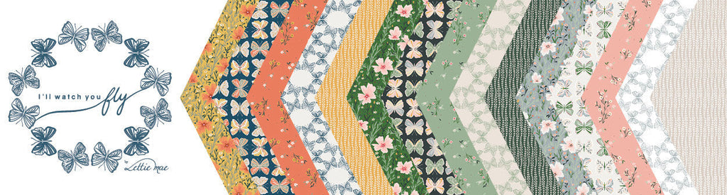Giggle  I'll watch you fly by  Cotton and Steel fat quarter