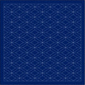 Daruma Sashiko Sampler Triple Diamond (Blå)