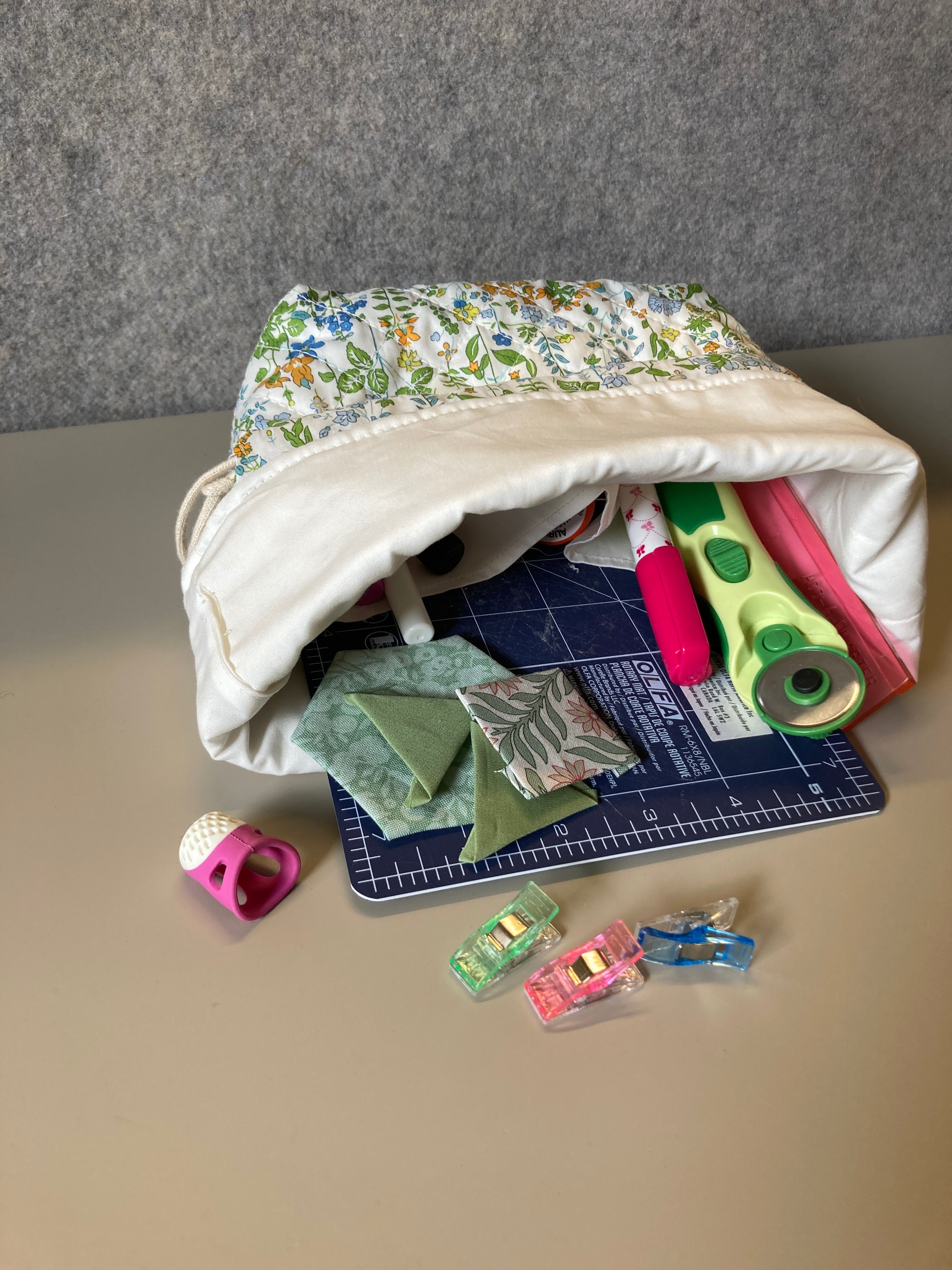 To-Go Project bag i Organic Liberty Lawn Millie Organic