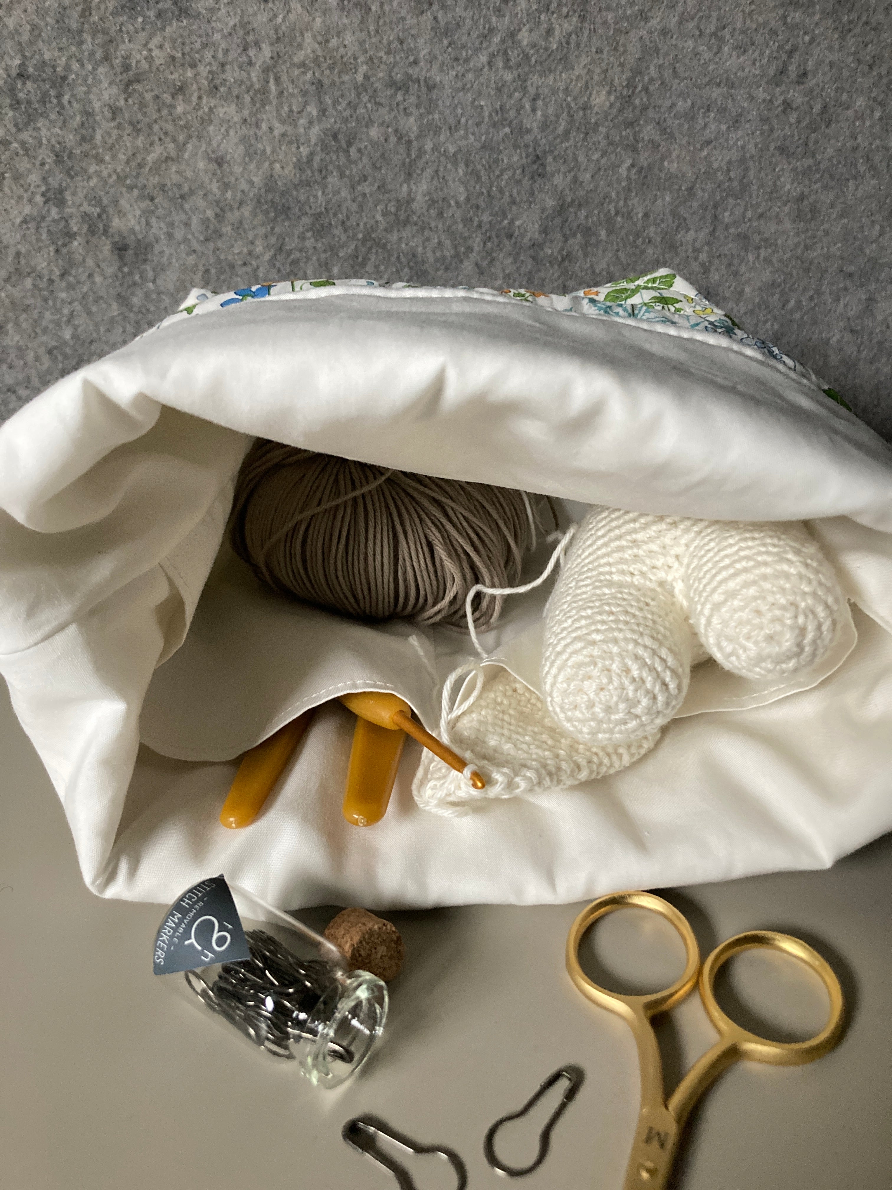 To-Go Project bag i Organic Liberty Lawn Millie Organic